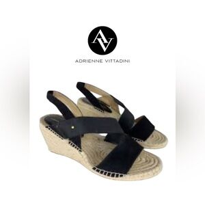 Adrienne Vittadini EUC Crete Strap Espadrille Sandal Size 10